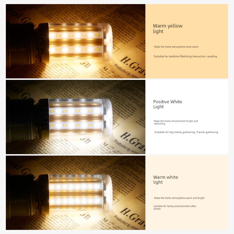 Oppo LED Candle Energy-Saving Bulb E14e27 Light Source Size Screw Highlight Color Changing 5w7w Ceiling Lamp Exclusive