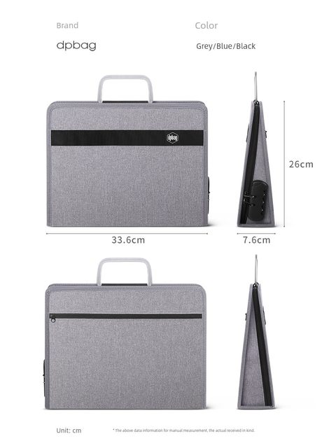 Seal storage box Business license storage bag A3 official and copy with password lock seal bag Office seal bag License