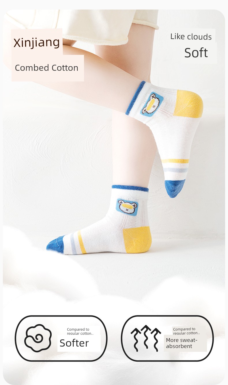 Pure Cotton Spring and Autumn Baby Little Boy Knee Socks Children's Socks — 7