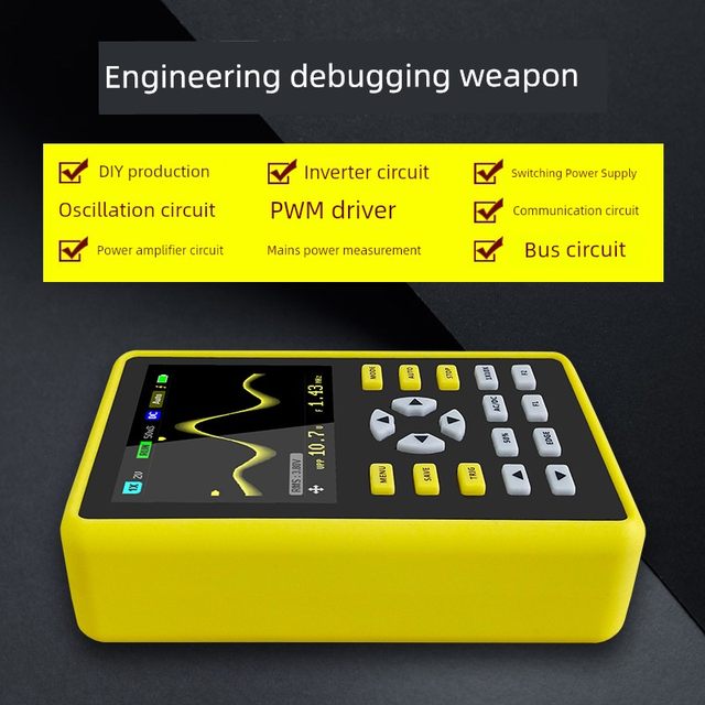 FNIRSI-5012H数字示波器手持小型迷你示波表100MHz带宽 500MS采样