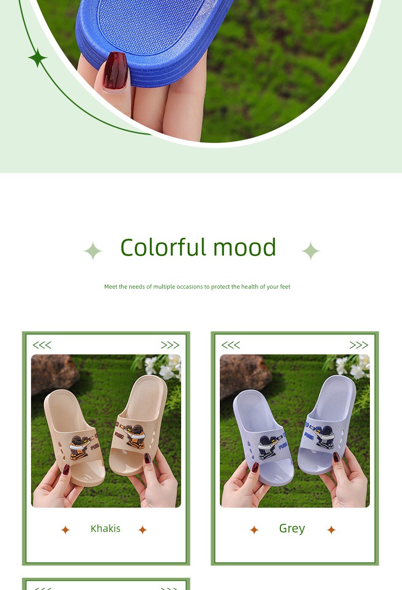 2026 New Arrivals All-In-One Kidsren's Slippers for Boys, Summer Indoor Home Use, Non-Slip Soft-Soled Slippers for Older Boys — 8