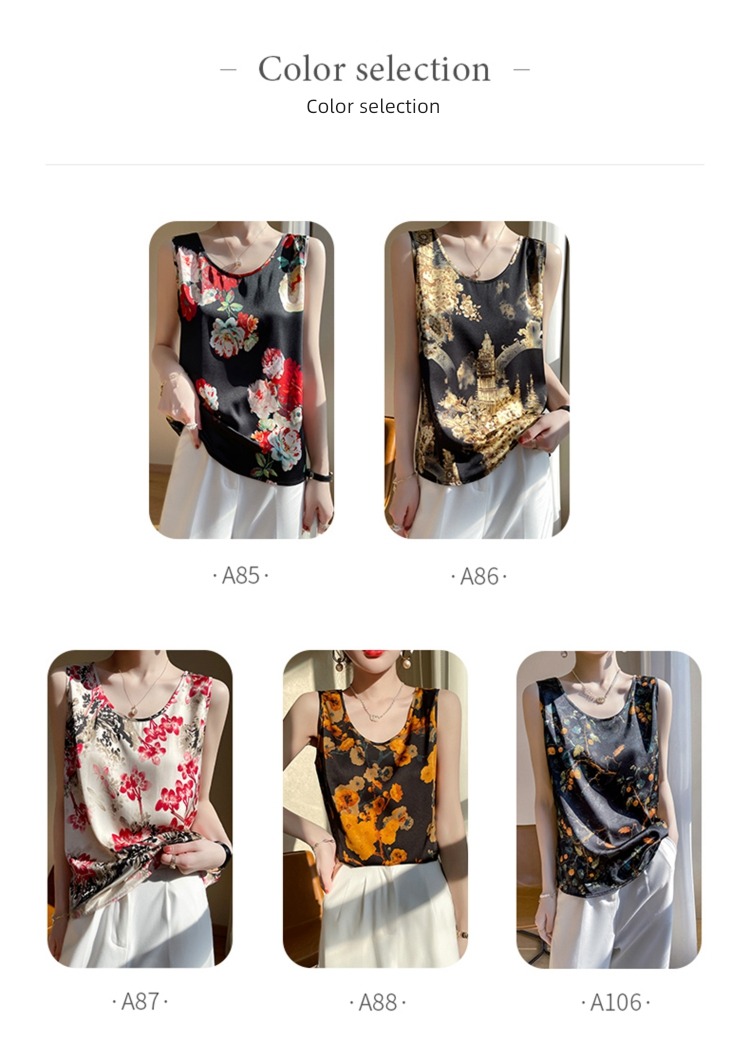 22 years printing suit Lay a foundation Satin V-collar real silk