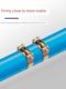 Strong throat clamp galvanized thickened European pipe clamp heavy-duty pipe clamp clamp clamp clamp stainless steel tight hoop water pipe oil pipe