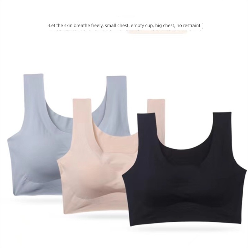 Wireless  motion Bras Wide shoulder strap Underwear set