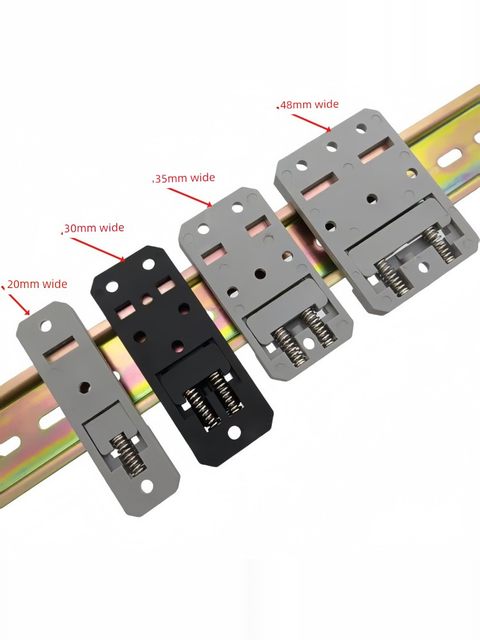 Standard DIN35mm guide rail snap mounting bracket seat Reinforced plastic snap RB-231/232/233 black