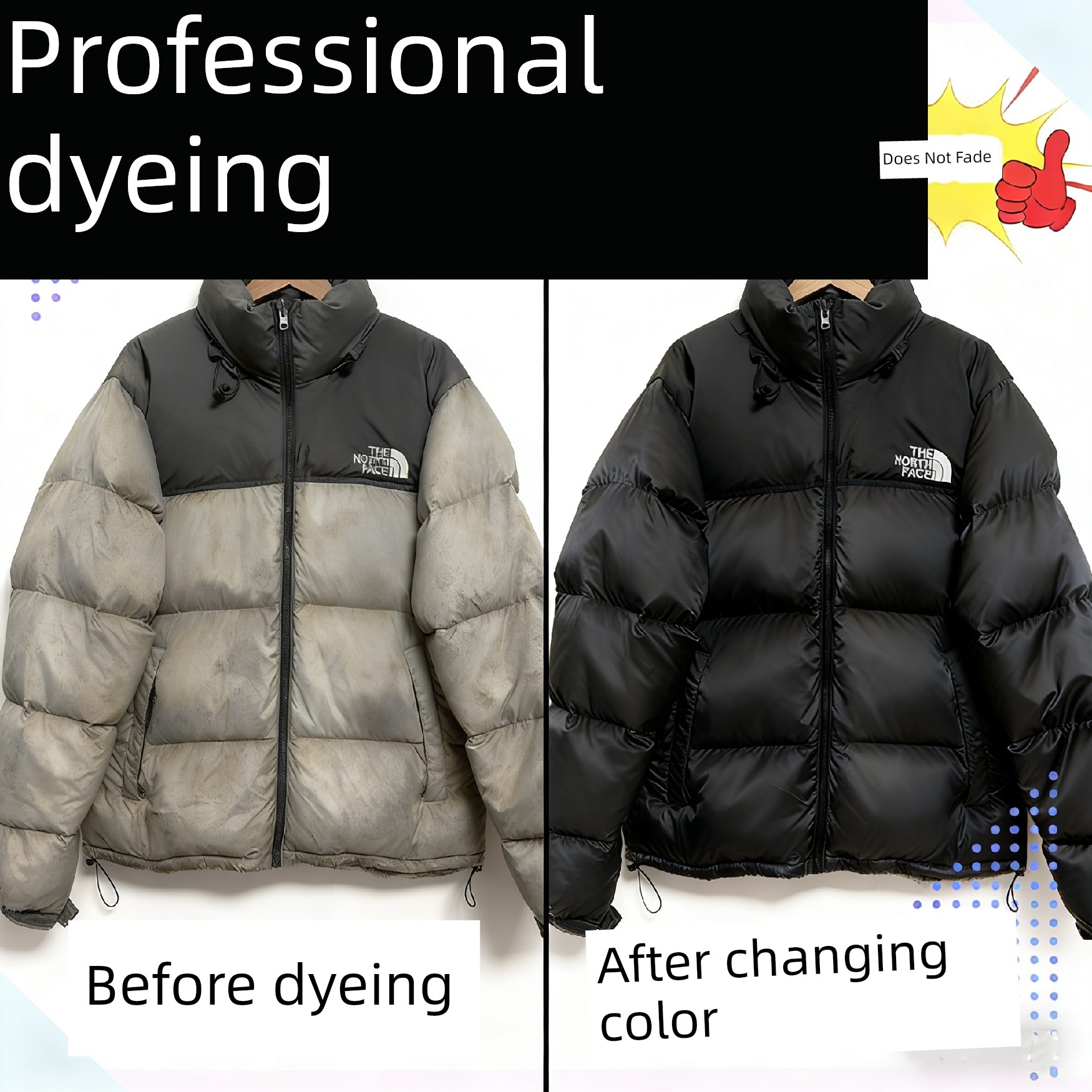 Professional Clothing Dyeing and Restoration Shop: 84 Burn Repair, Restoration, Renovation, Color Change, Non-Fading, Clothing Dyeing and Restoration