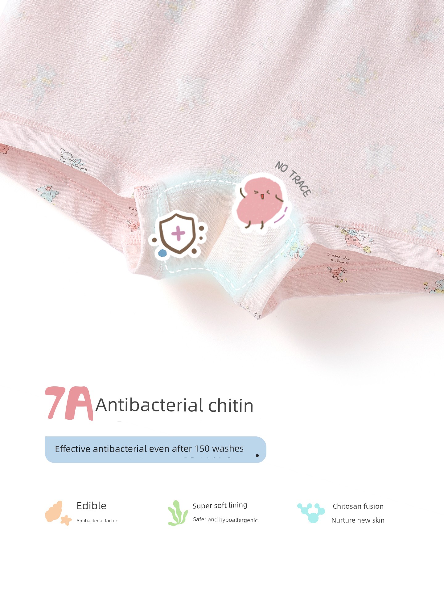 Little Black Cotton Panties for Babies and Girls in the Year of Birth — 4