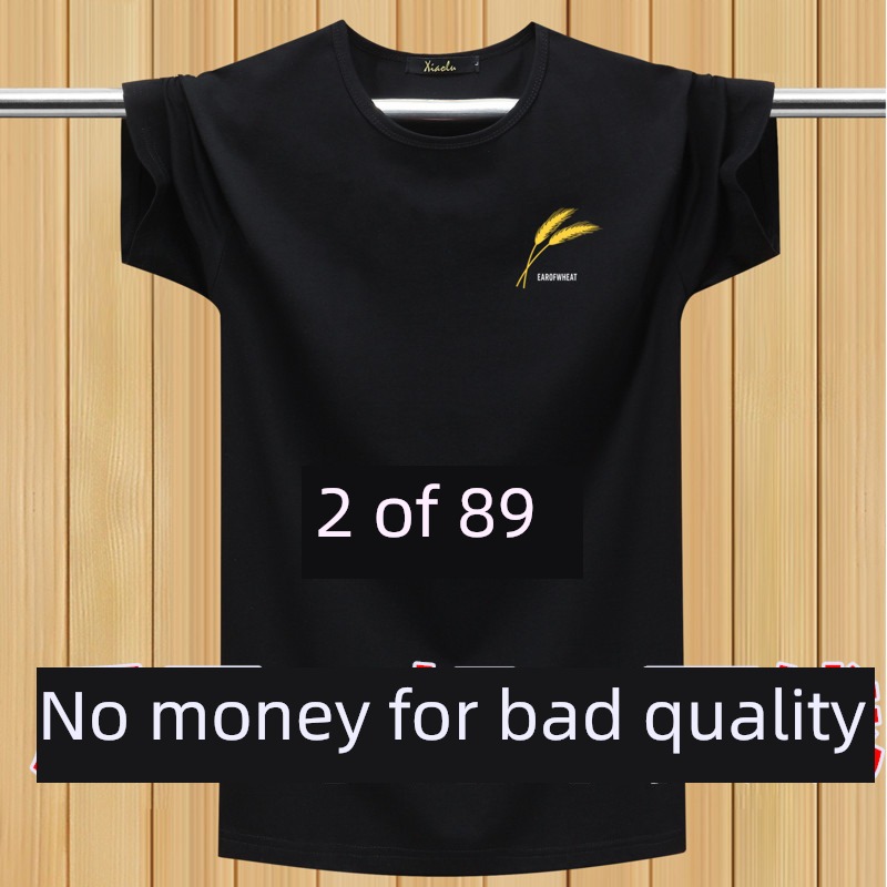 modal  the fat Big size summer wear Ice silk Short sleeve T-shirt