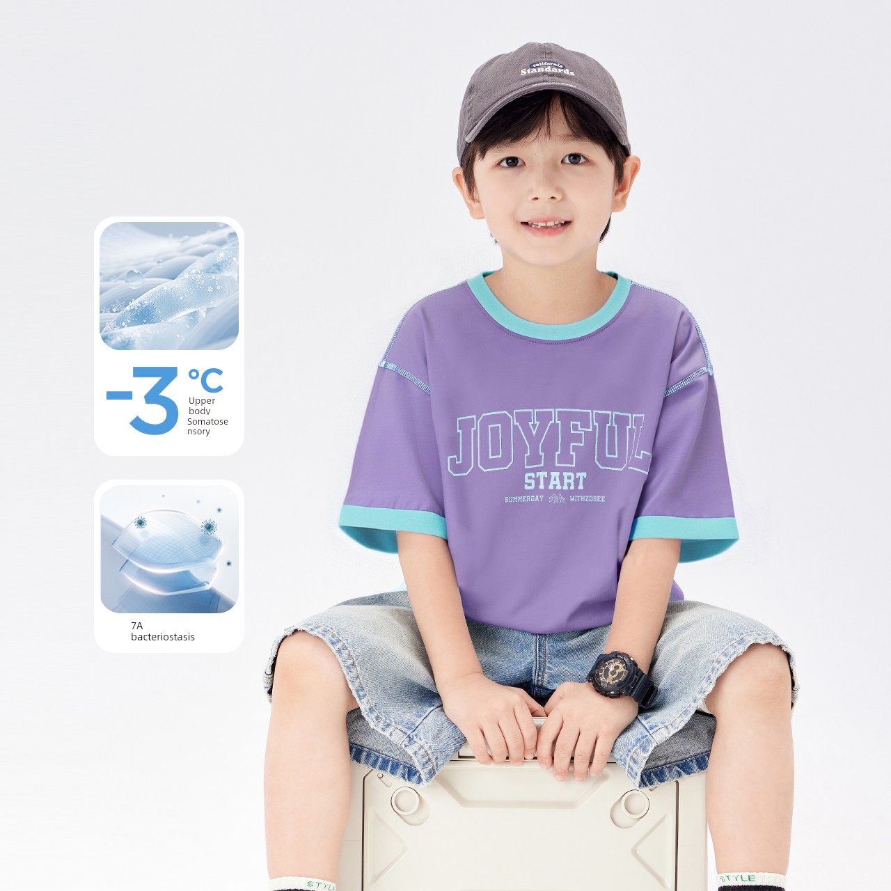 Zuoxi Children's Clothing Boys' Short-Sleeve T-Shirt Children's Long-Sleeve Base Shirt Autumn Wear 2026 New Model Boys' Big Kids' Top — 1