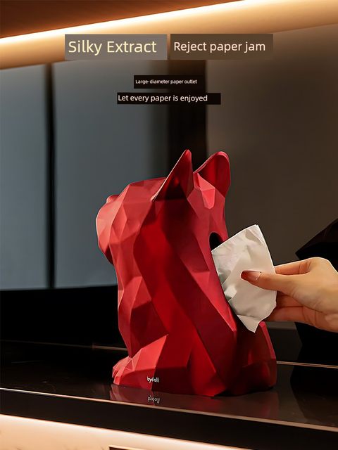Fad tissue box living room light luxury high-end cardboard box creative household multi-functional coffee table napkin storage ornaments
