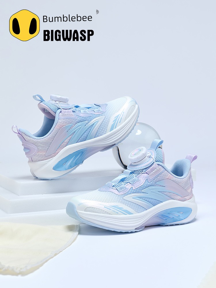 Bumblebee Girls' Sports Shoes Autumn New Comfortable Children's Student Shoes Little Girls' Mesh Breathable Running Shoes — 2