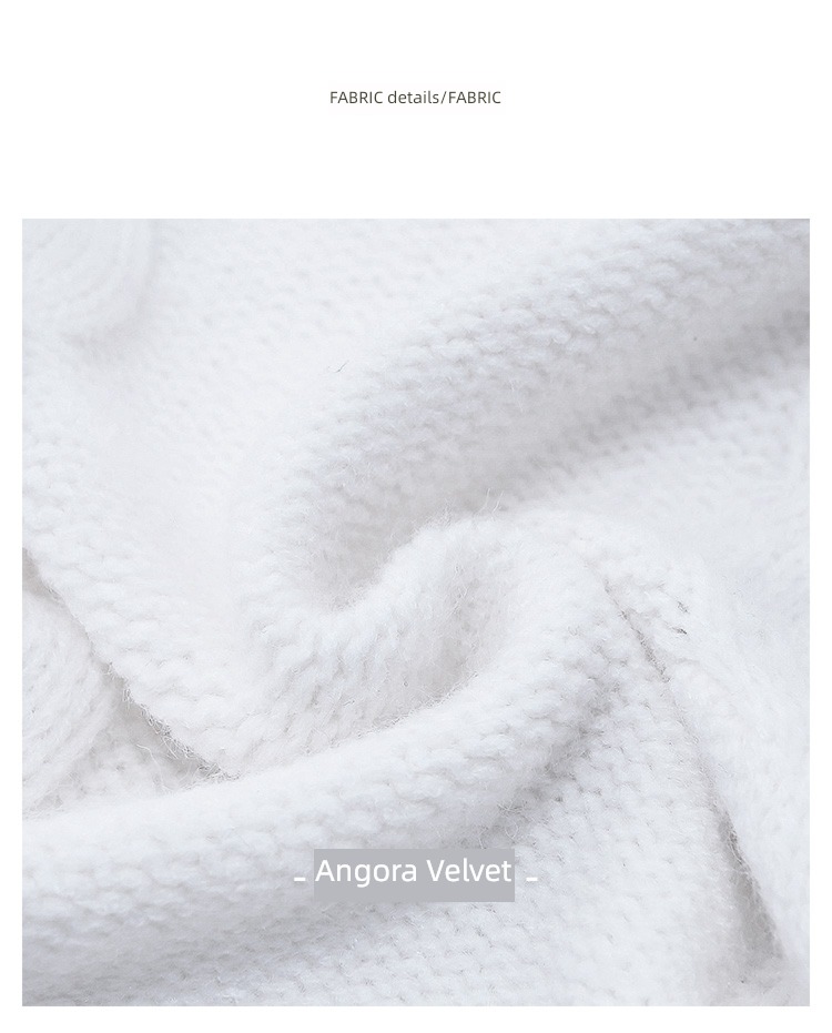 Languid Medium and long term Design sense niche knitting Cardigan