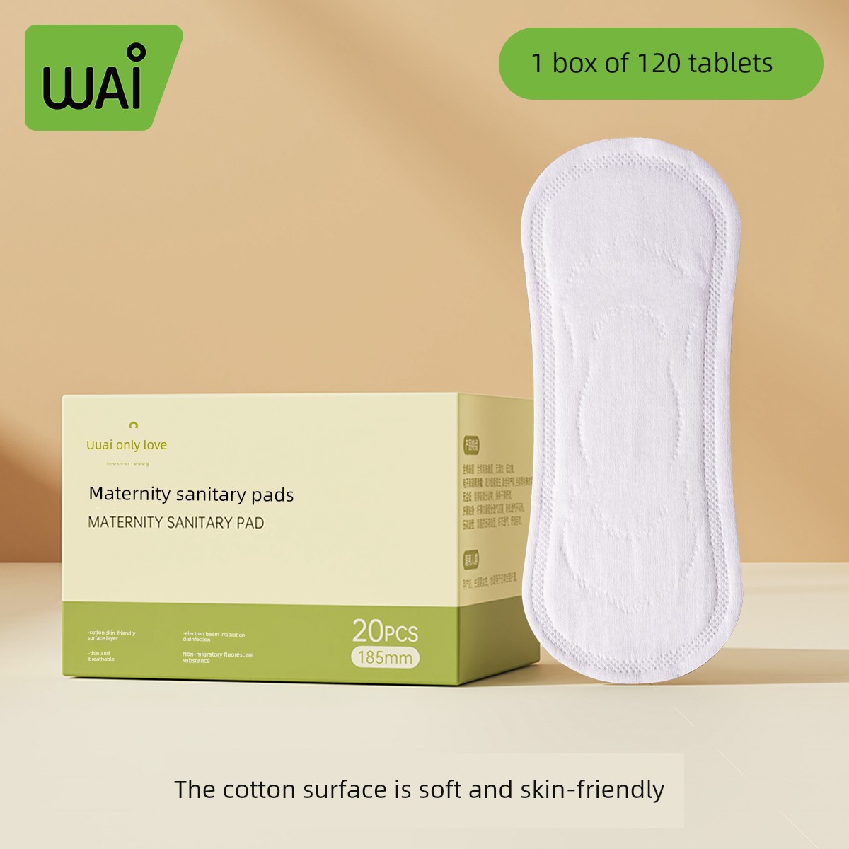 Wowai Maternity Sanitary Pads, Maternity Sanitary Napkins, Pregnancy Pads, Leak-Proof Widened and Lengthened Nursing Pads — 1