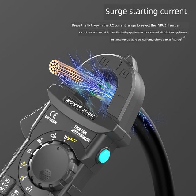Zhongyi ZT-QS7 small current digital clamp multimeter true RV AC and DC ammeter intelligent anti-burn