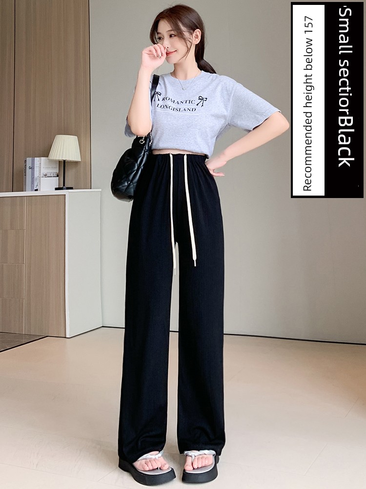 Pregnant Women's Pants Loose Pants Summer Thin Outwear Ice Silk Casual Pants Straight-Leg Pants Loose Anti-Mosquito Leggings Summer Wear — 3