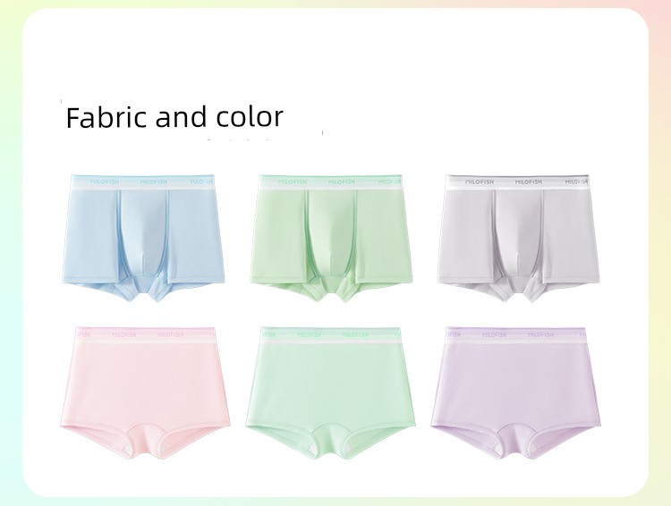 Mileyu Boys' Underwear Lyocell Pure Cotton 10A Antibacterial Breathable Boxer Shorts for Teenagers in Their Developmental Period — 15