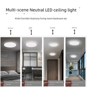 Sanxiong Aurora Led Ceiling Light with Soft Lighting, Radar Human Infrared Sensor Light, Microwave Sound and Light Contr