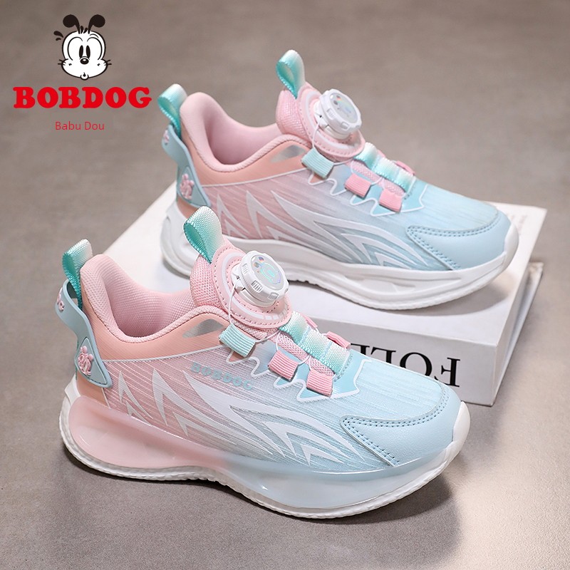 Babudou Kidsren's Shoes, Girls' Sports Shoes, 2026 Autum New Style, Mesh Breathable Girls' Lightweight Kidsren's Running Shoes — 2