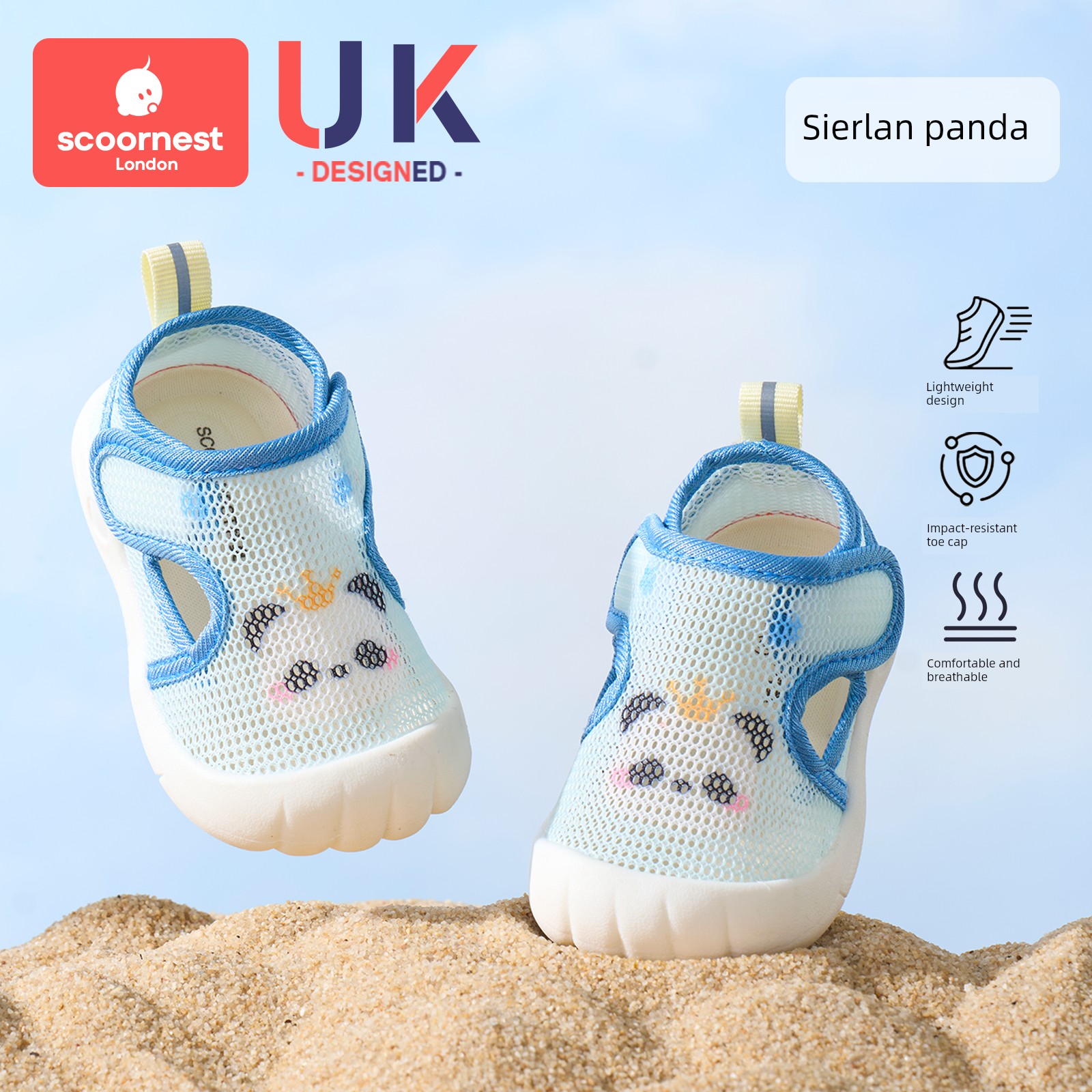 Kechao Baby Summer Sandals, Boys' Toddler Shoes, Indoor Non-Slip Baby Shoes, Soft-Soled Baby Mesh Shoes for Girls — 2