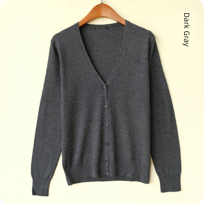 External order Tail goods Women V-neck wool Cardigan Spring
