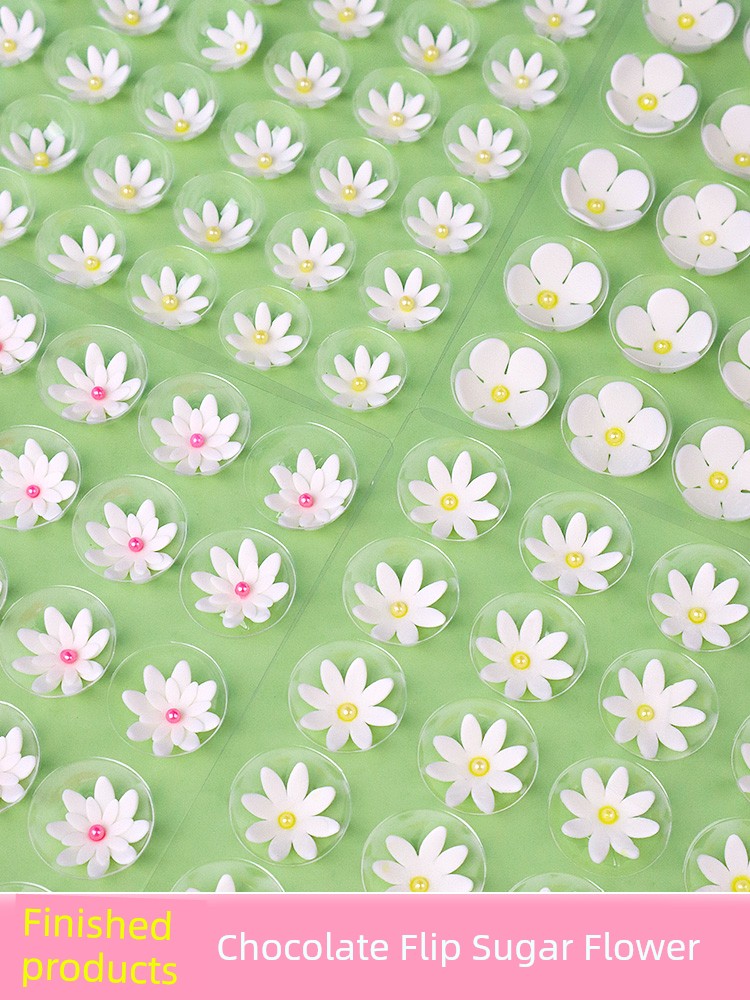 Fondant Flower Cake Decoration Ornaments, Small Daisies, Trendy Chocolate Flowers, Baking Desserts, Tiramisu Toppers
