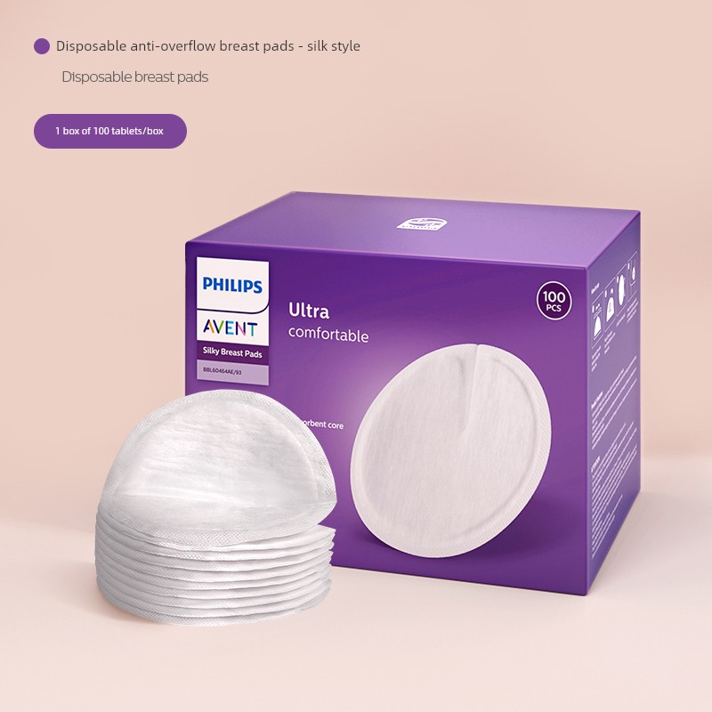 Philips Avent Anti-Leakage Breast Pads, Disposable Cotton Anti-Leakage Breast Pads for Breastfeeding and Postpartum, Ultra-Thin and Breathable Breast Pads — 5