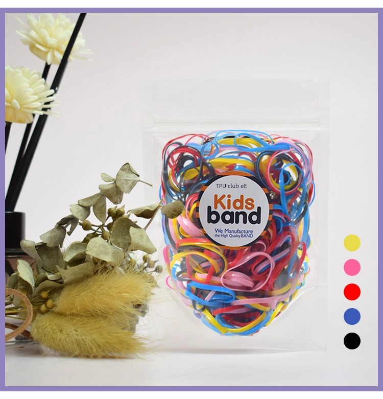 Kidsband Disposable Small Size Candy Color Rubber Gasket — 21