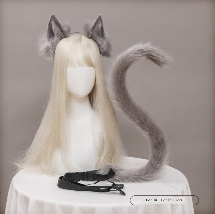 Girlish heart cosplay hair hoop tail Kitty Ears