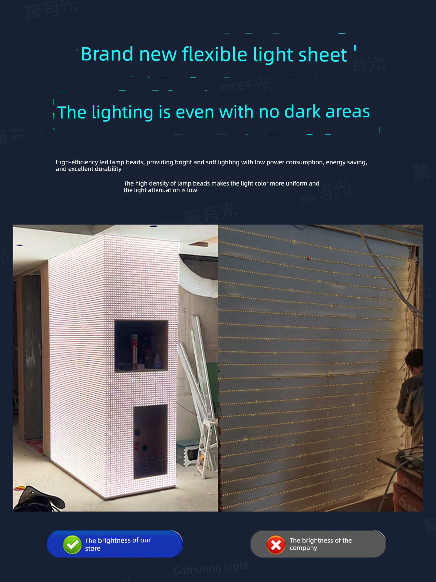 Intelligent 24V Three-Color Led Flexible Light Sheet Rgbcw Luxury Stone Luminous Backboard Marble Island Translucent Panel Light Source