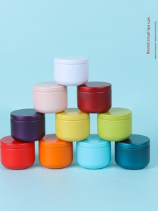 Small Tea Canister Mini Tinplate Tea Canister for Home Use Moisture-Proof Sealed Storage Canister for Loose Tea Small Em