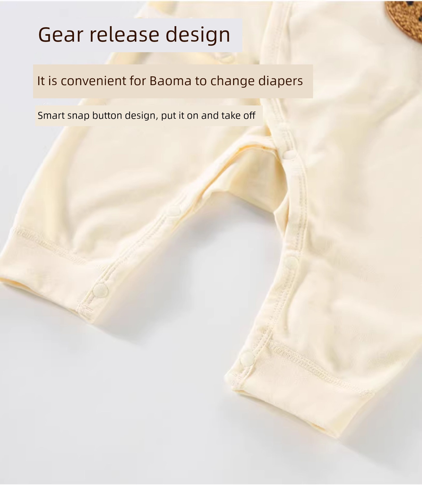 Newborn Baby Early Autumn Clothing 0 to 3 Months Old Baby Size 52, 59, 66, Class a Pure Cotton One-Piece Clothing — 10