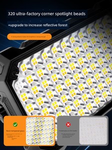 Night Market Stall Lights, Solar Outdoor Lighting, Ultra-Bright Street Stall Lights, Rechargeable Strong Light Special E