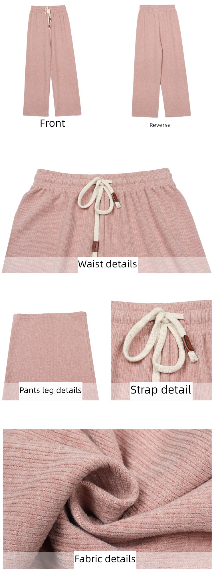 hollyii easy High waist corduroy Retro trousers