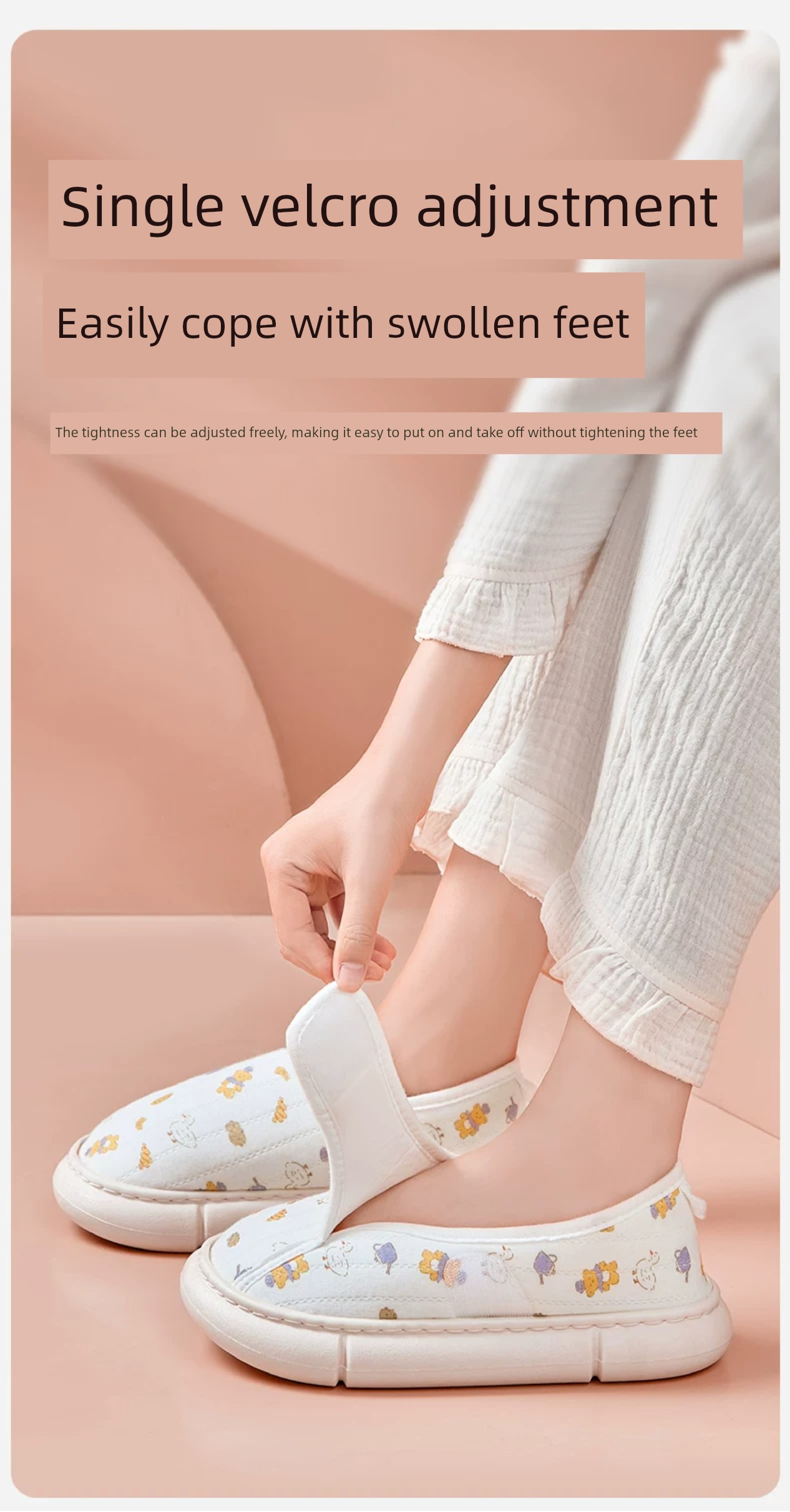 Postpartum Shoes with Covered Heels, All-Season Style, Soft-Soled, Non-Slip, for Pregnant Women, Autumn, Postpartum, Thick-Soled, Summer Thin Cotton — 5