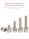 12.9-grade nickel plated hexagon three-combination screw cup head hexagon with pad screw combination M3M4M5