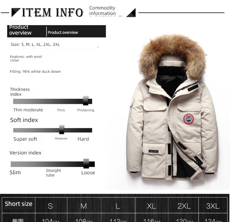 new pattern winter clothes Large wool collar outdoors keep warm Down Jackets