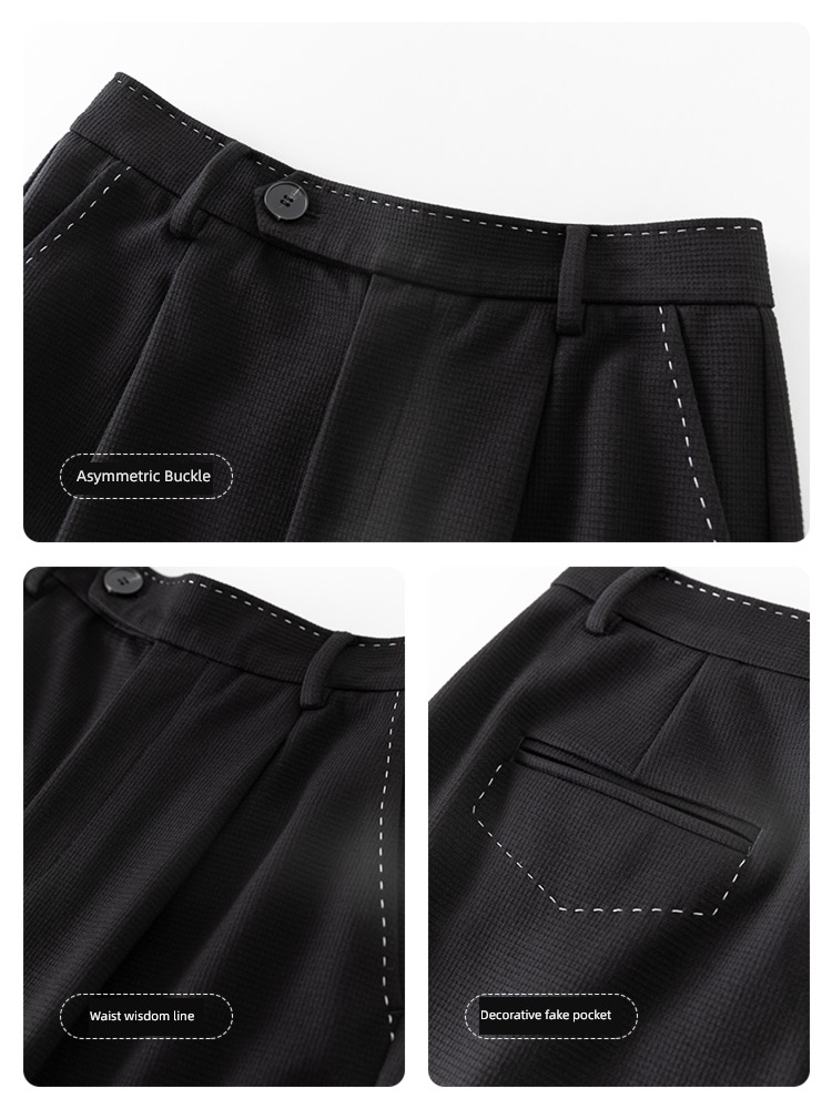 Van schlan female Autumn and winter easy Show thin High waist trousers