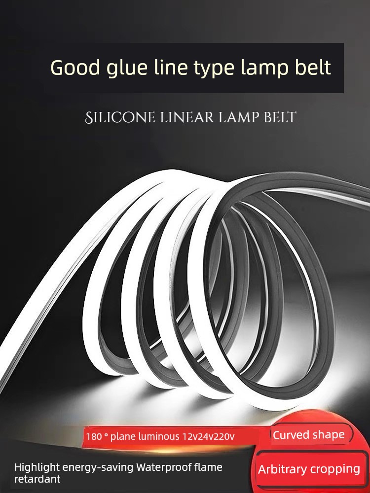 Silicone Led Light Strip Linear Casing 220V Embedded Linear Light 24V Linear Light Channel Waterproof Light Strip 12V