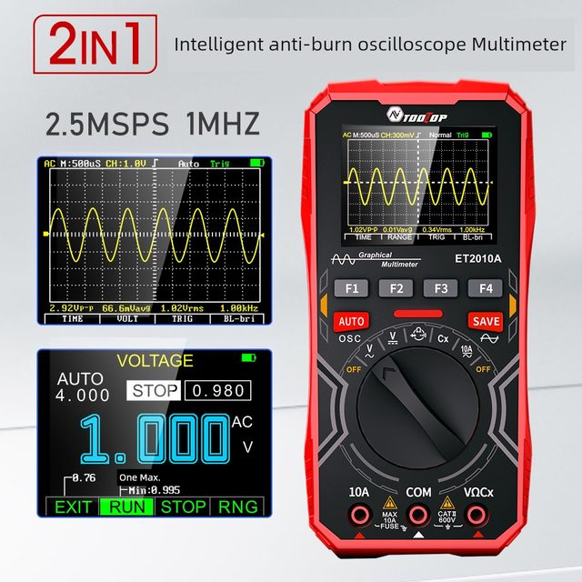 ET2010A oscilloscope multimeter two-in-one handheld digital high-precision automotive repair intelligent multimeter