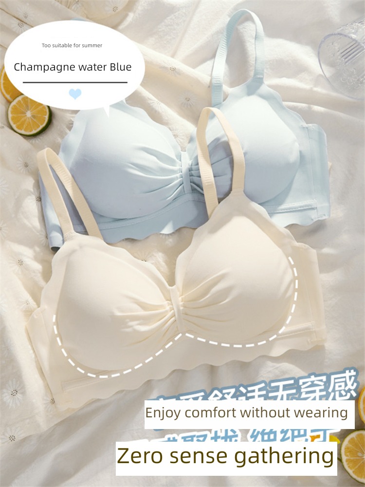 summer Thin money Small chest Gather together girl breathable Underwear