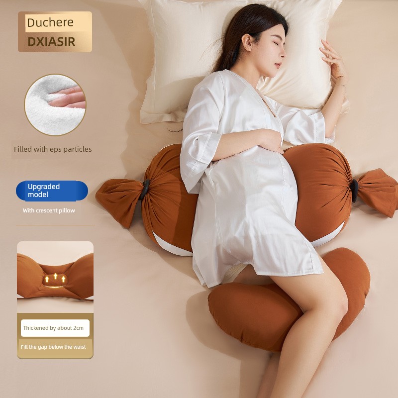Duxiaer Maternity Pillow, Waist-Protecting Side Sleeping Pillow, Abdominal Support Pillow, Pregnancy Essential, Side Sleeping Pillow for Pregnant Women, — 5
