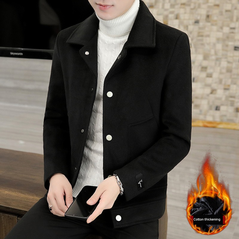 Adding cotton Thickened section keep warm loose coat Autumn and winter Windbreaker