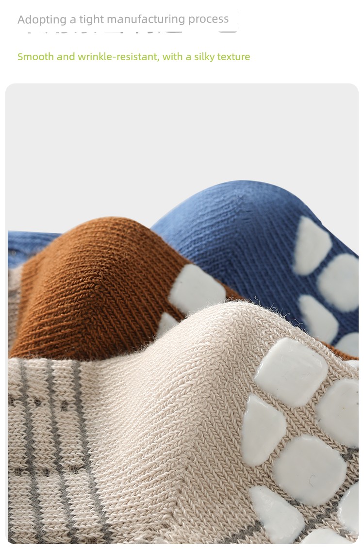 Youkeli Baby Floor Socks, Infant Mesh Mid-Tube Socks, Spring and Summer Thin Style Boys' Socks, Indoor Non-Slip Toddler Socks — 8
