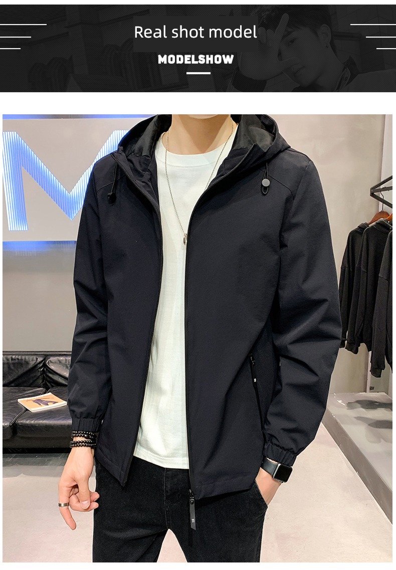Chaopai Plush thickening winter Autumn clothes Hooded loose coat
