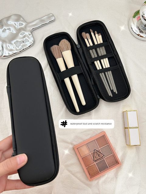 Makeup brush storage bag for women portable and high-end 2025 new eye shadow brush small outing and travel storage bag