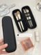 Makeup brush storage bag for women portable and high-end 2025 new eye shadow brush small outing and travel storage bag