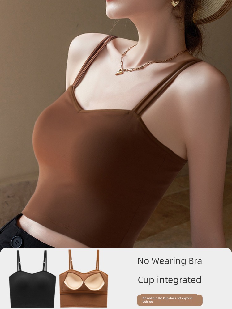 Beautiful back summer Thin money Wear out Big chest shows small camisole