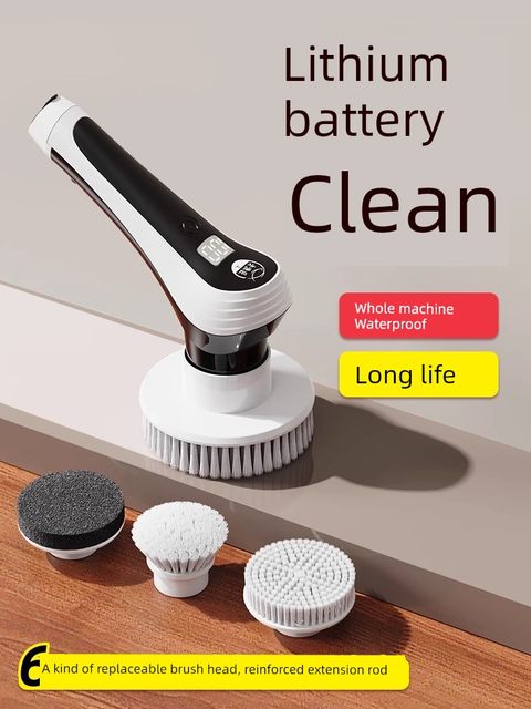 Old fisherman fish tank cleaning tool long handle electric cleaning brush wipe glass cleaning inner wall without dead corners tool