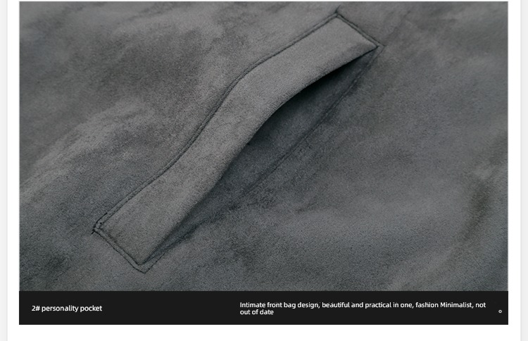 Filature Autumn and winter Button easy BF wind Bomb Street Suede