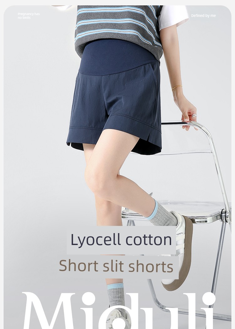 Maternity Shorts for Summer, Thin Lyocell Maternity Pants, 2026 New Model, Maternity Wear for Women — 2
